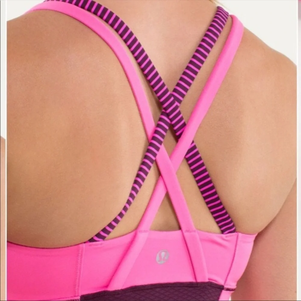 Lululemon Energy Tank Hyper Stripe Raspberry Glo